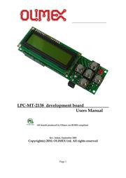 LPC2138FBD64 数据规格书 1