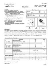 IRFI4227PBF 数据规格书 1