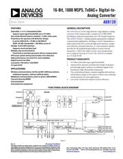AD9139BCPZ 数据规格书 1