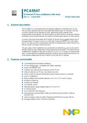 PCA9547PW,112 Datenblatt PDF