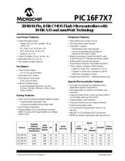 PIC16F737-I/SP 数据手册