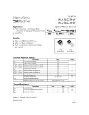 IRLR7807ZTRRPBF datasheet.datasheet_page 1