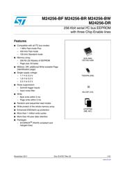 M24256-BRDW6TP/A 数据规格书 1