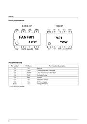 FAN7601 数据规格书 2