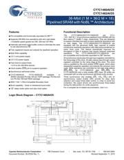 CY7C1460AV25-167AXCT datasheet.datasheet_page 1