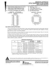 SN74HC573ADWR 数据规格书 1