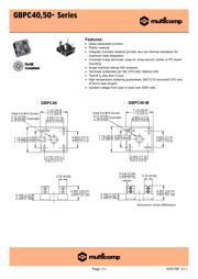 GBPC5010 Datenblatt PDF