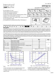 IRF6619TR1 datasheet.datasheet_page 1