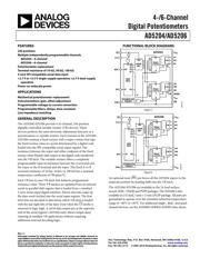 AD5204BR10 数据规格书 1