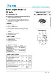 L2N7002FDW1T1G 数据规格书 1