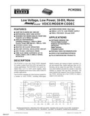 PCM3501 数据规格书 1