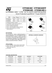 STD5NK40Z datasheet.datasheet_page 1