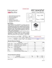 IRF740 Datenblatt PDF