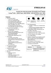 STM32L041C6T6TR 数据规格书 1