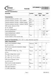 SPB20N60C2 datasheet.datasheet_page 2