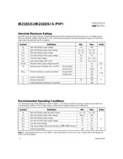 IR2101STRPBF 数据规格书 2
