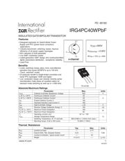 IRG4PC40WPBF datasheet.datasheet_page 1