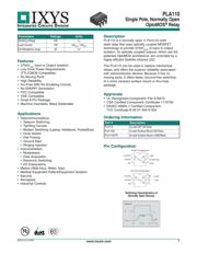 PLA110 Datenblatt PDF