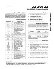 MAX3645EEEEVKIT 数据规格书 1