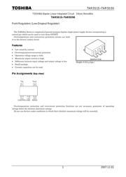 TAR5S28(TE85L,F) datasheet.datasheet_page 1