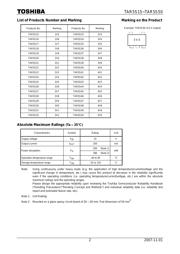 TAR5S28(TE85L,F) datasheet.datasheet_page 2