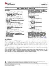 MSP430F2121IDWR 数据规格书 1