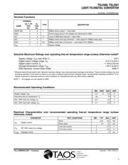 TSL2561CL 数据规格书 3
