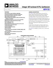 ADF4155BCPZ-RL7 数据规格书 1