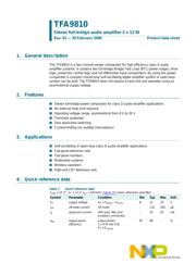 TFA9810TN1 数据规格书 1