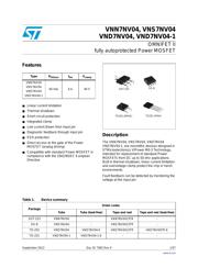 VND7NV0413TR Datenblatt PDF