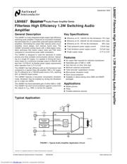 LM4667MM/NOPB 数据规格书 1