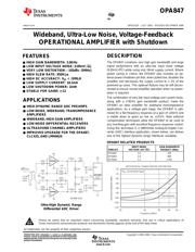 OPA847IDBVT 数据手册