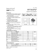 IRF7853PBF 数据规格书 1