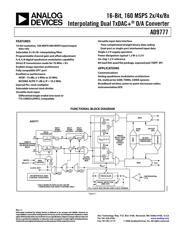 AD9777BSV 数据规格书 1