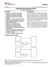DS64EV400SQX/NOPB 数据规格书 1