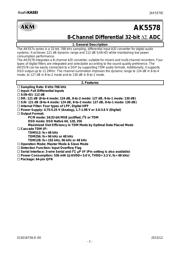 AK5578EN datasheet.datasheet_page 1