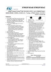 STM32F303RCT6 数据手册