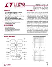 LTC1660CN#PBF Datenblatt PDF