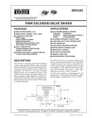 DRV102F datasheet.datasheet_page 1