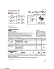 IRLML2244TRPBF Datenblatt PDF