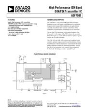 ADF7901BRUZ-RL7 数据规格书 1