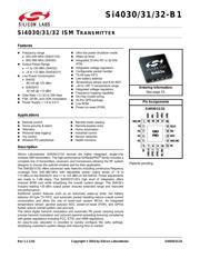 SI4464-B1B-FMR Datenblatt PDF