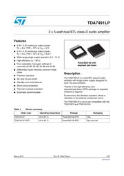 TDA7491LP13TR datasheet.datasheet_page 1