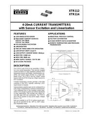 XTR114 datasheet.datasheet_page 1