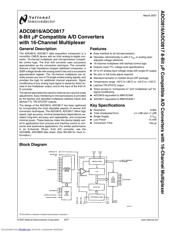 ADC0816CCN/NOPB 数据规格书 1