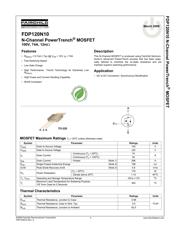 FDP120N10 数据规格书 1