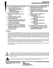 MSP430F425AIPMR Datenblatt PDF