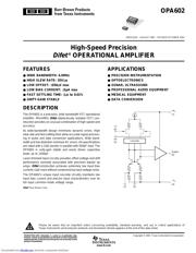 OPA602BP datasheet.datasheet_page 1