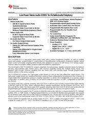 TLV320AIC32 datasheet.datasheet_page 1