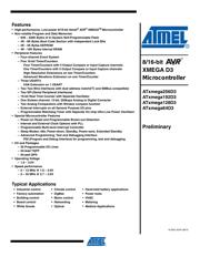 ATXMEGA192D3-AU 数据规格书 1